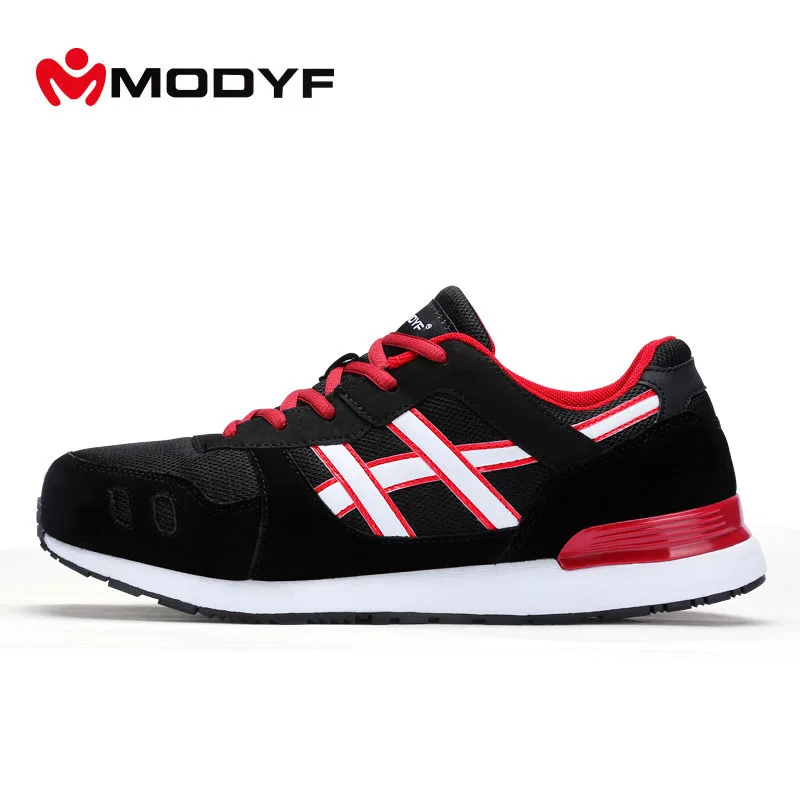 2018 new MODYF Free shipping men steel toe cap work safety shoes breathable boots fashion footwear protection | Обувь