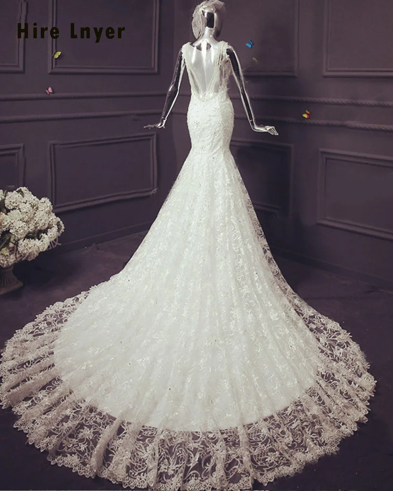 HIRE LNYER новейшее поступление Vestido De Noiva сексуальное жемчужное платье с открытой