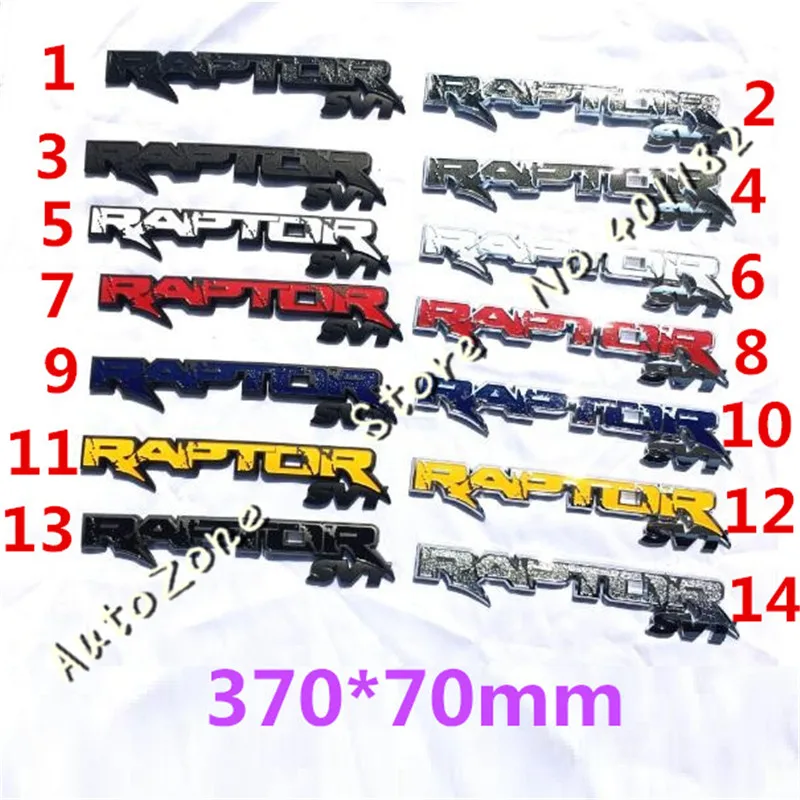 30 шт. новый автомобиль укладка 370 мм 3D ABS RAPTOR SVT Наклейка эмблемы Авто Стикеры для F