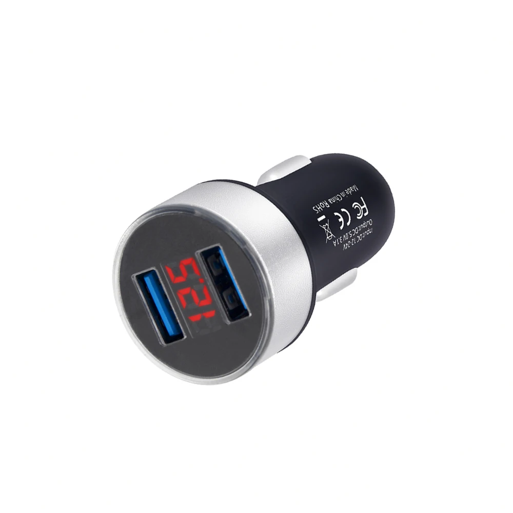 Двойной USB 12V 24V 3.1A мобильный телефон автомобиля Зарядное устройство адаптер