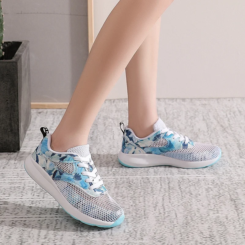 Летняя женская повседневная обувь удобная дышащая с перфорацией коллекция 2019