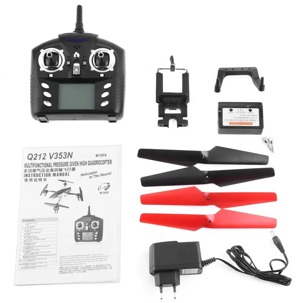 RC Квадрокоптеры Дроны с камерой Q212K WiFi 2 4G 4CH 6 осевой гироскоп режим удержания