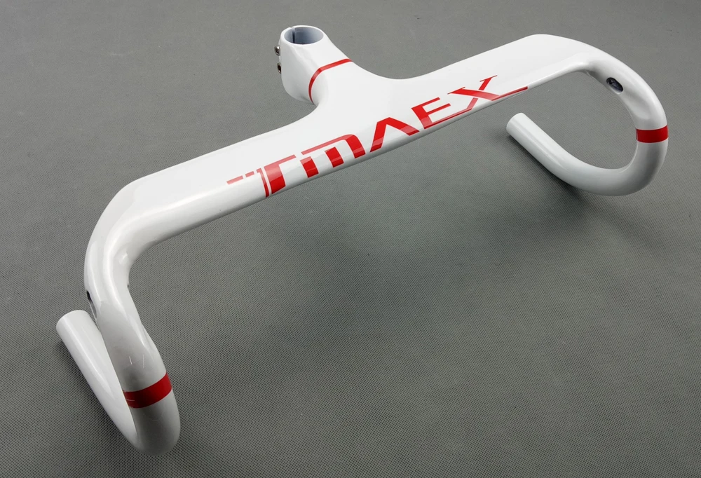 TMAEX велосипед из углеродного волокна Handlerbar Белый велосипед полный углеродный руль интегрированные аксессуары для шоссейных велосипедов Запчасти