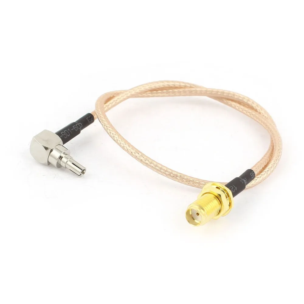 RF SMA женский переключатель CRC9 мужской правый угол к гайка переборка RG316D двойной