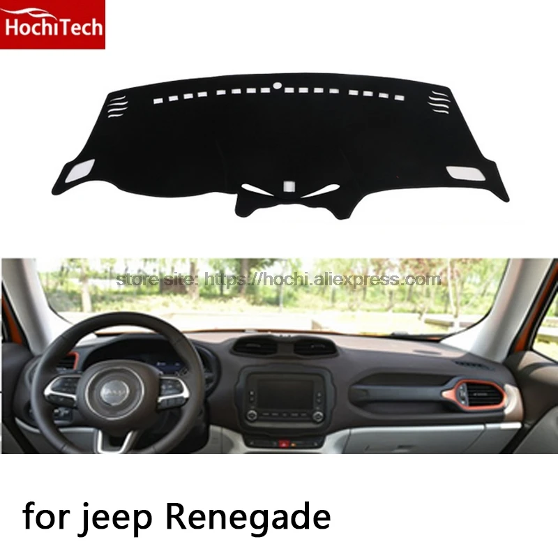 

HochiTech for Jeep Renegade dashboard mat Protective pad Shade Cushion Photophobism Pad car styling accessories