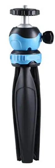just tripod blue Foleto мини телефон штатив Настольный смартфон крепление Клип держатель подставка w Съемная Ballhead для iPhone X/8/7 Plus huawei xiaomi - Цвет: just tripod blue