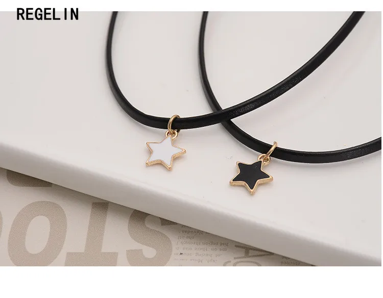 Ожерелье-чокер из искусственной кожи REGELIN в стиле панк Готическая цепочка