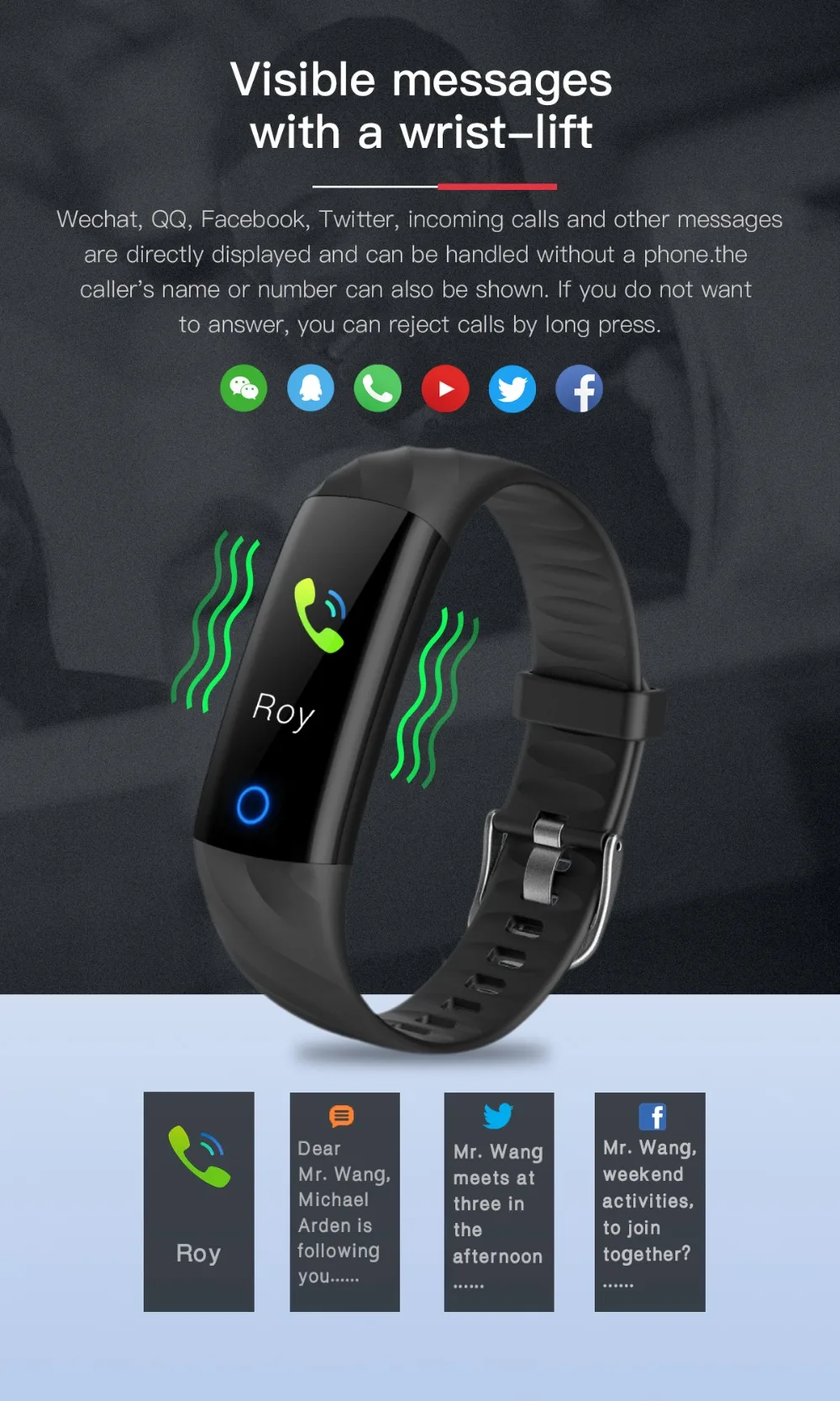 

2019 Running Pedometer Bracelet With Heart Rate Monitor Blood Pressure Health Sports Men Women For IOS Android WristBand