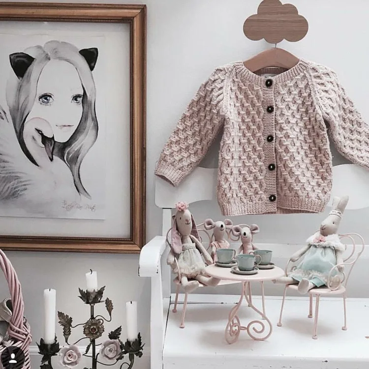 pink Свитера для маленьких девочек; вязаный кардиган с помпонами для малышей; осенний Детский свитер; кардиганы; одежда для маленьких мальчиков; куртка; Кардиган для девочек - Цвет: pink