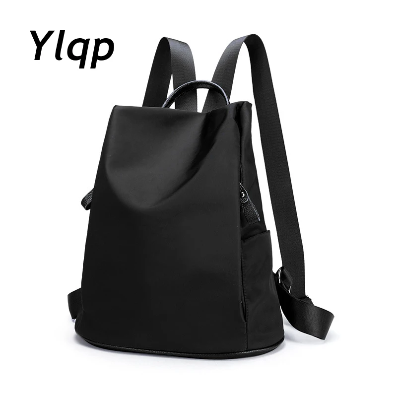 

New 2019 Waterproof Nylon Oxford Cloth Women Backpacks shoulder bags leather backpack sac a dos mochilas femininas