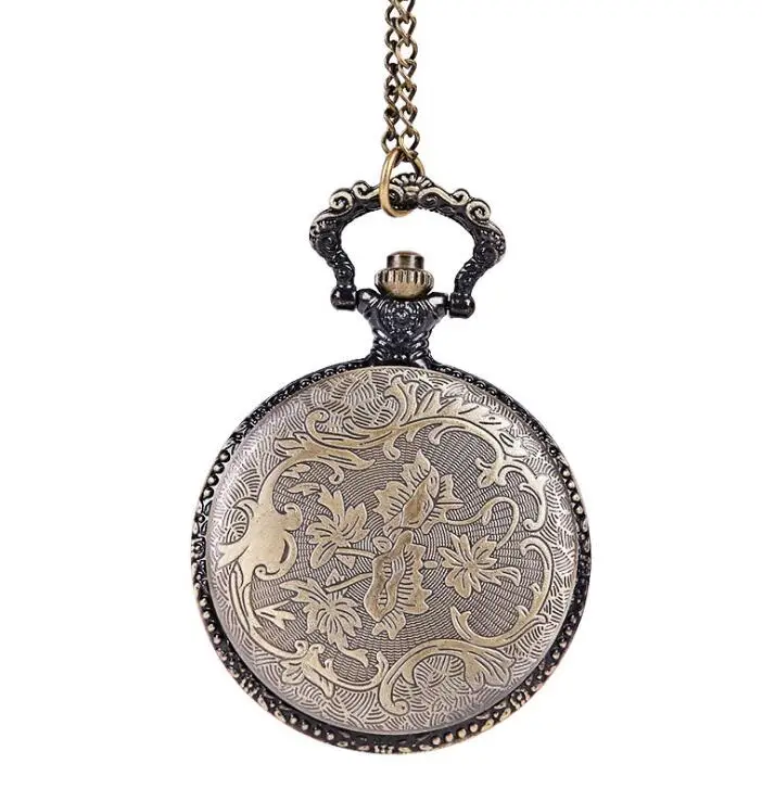 

Bronze Animal Pocket Watch Unisex Chinese Zodiac Style Antique Necklace Chain Quartz Pocket