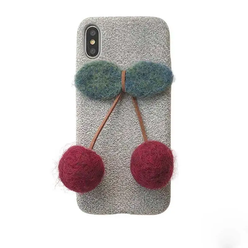 Boucho для iphone Xs Чехлы MAX XR модный плюшевый теплый мягкий чехол телефона iPhone 6 6s 7 8 Plus с