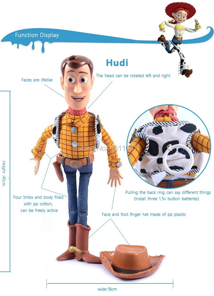 Disney Toy Story 3 40 см говорящая древесная игрушка фигурки модель игрушки Детский Рождественский подарок аниме фигурка Brinquedo