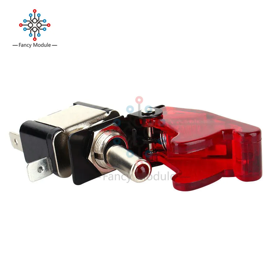 Автомобильный чехол для гоночного автомобиля красный светодиодный SPST On Off