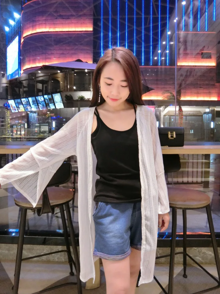 2018 Модный женский свободный однотонный кардиган в стиле ретро мягкий