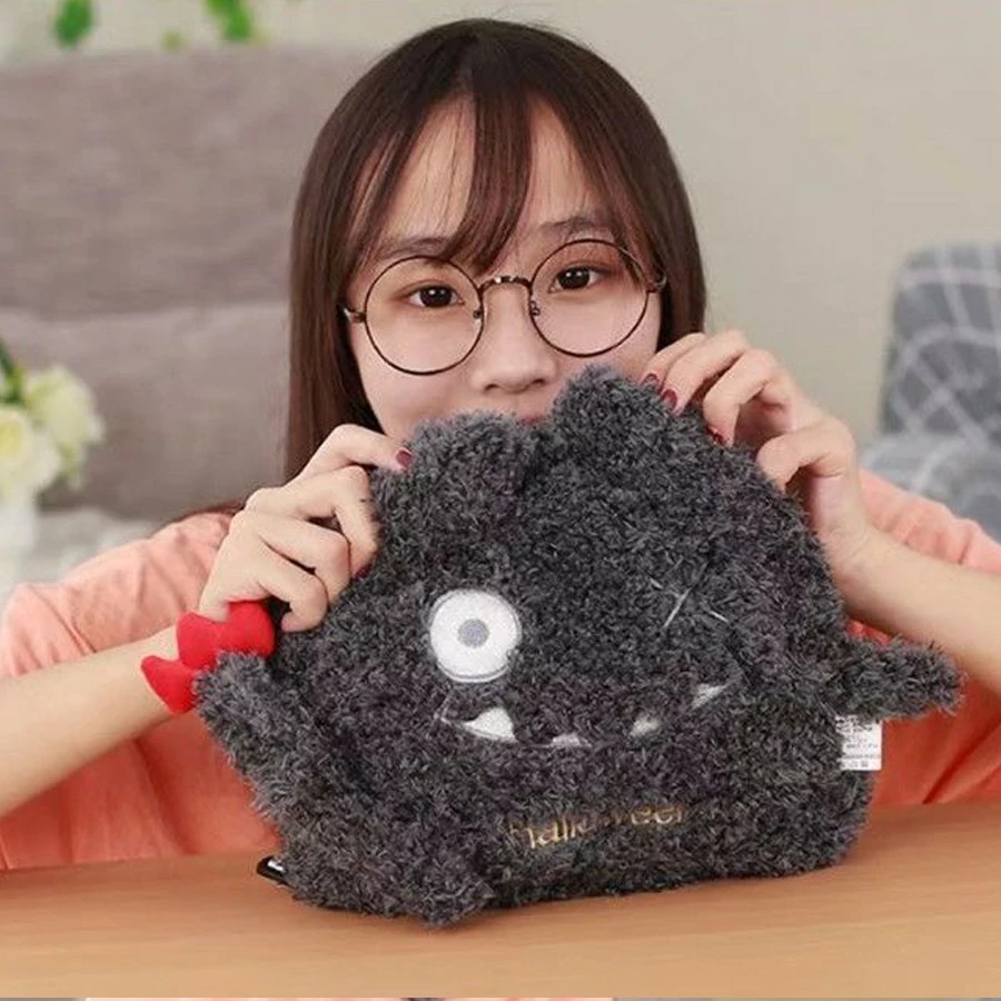 Мягкий плюшевый маленький рюкзак для женщин милый мини Рюкзак Kawaii модный в
