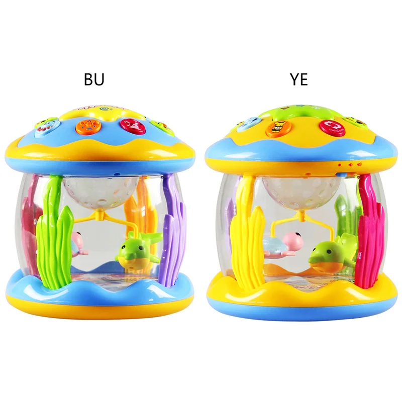 Random Color Случайный цвет детская музыкальная игрушка музыкальная карусель барабанный центр активности со световыми звуками музыка Ранние развивающие игрушки для детей - Цвет: Random Color