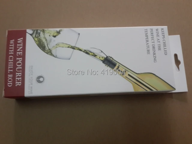 Бесплатная доставка красная палочка для охлаждения вина нержавеющая сталь