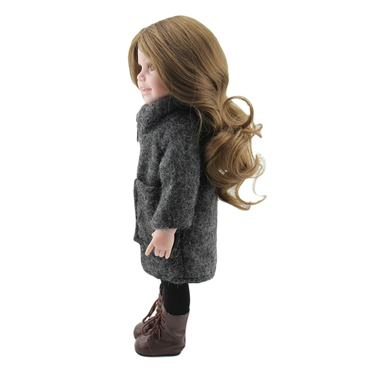 

45cm full vinyl reborn girls Dolls lifelike reborn silicone winter classic suit dolls for adorable girl bedtime bathe toys