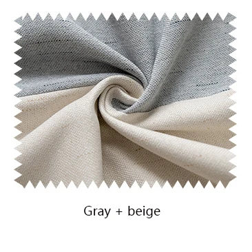 Gray-beige Затемненные занавески в скандинавском стиле для гостиной, декор в серую комнату, теплоизолированные сплошные занавески, плотная шторка в спальню - Цвет: Gray-beige