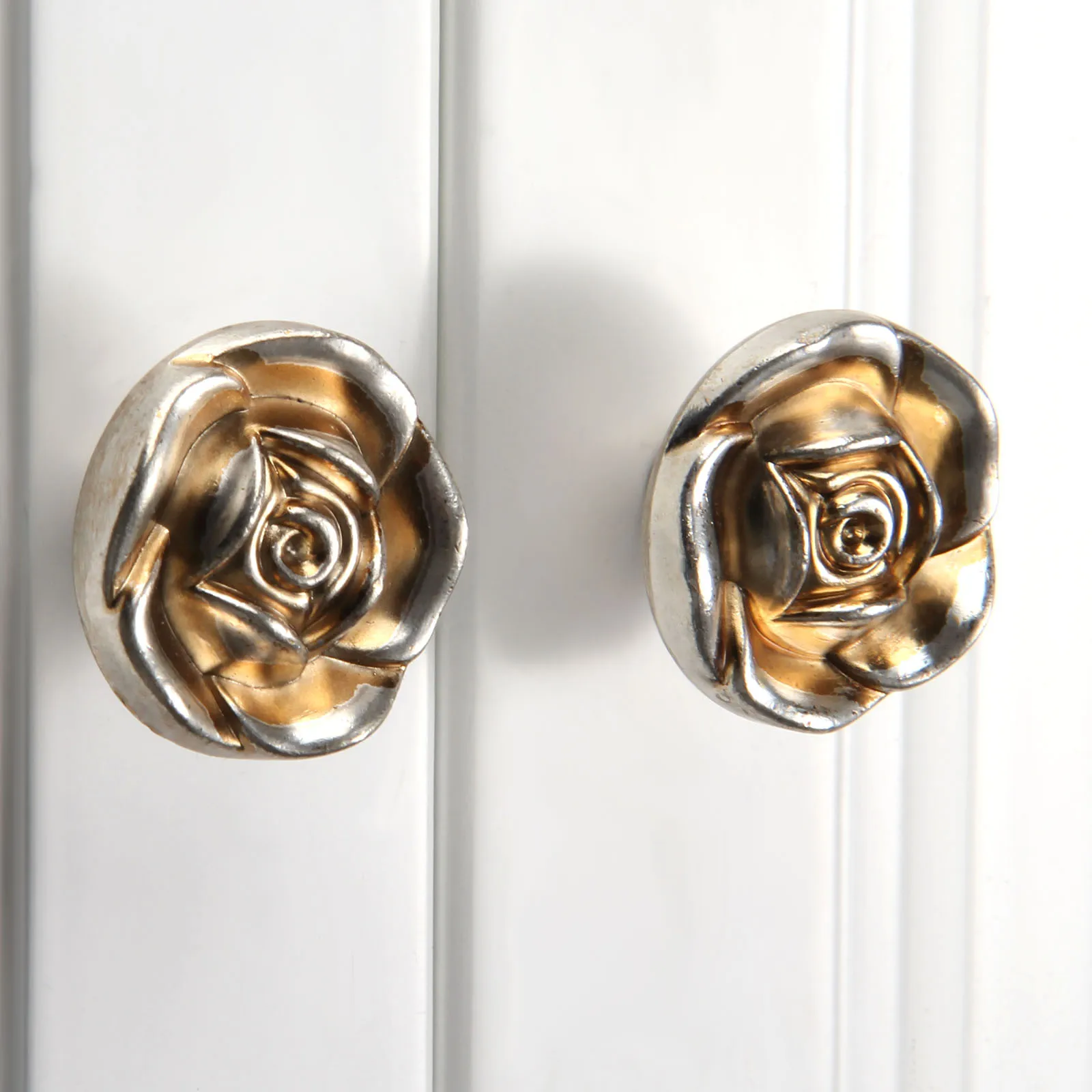 Ручки для мебели DRELD Rose tiradores para cajones дверные ручки для комода ручка кухонного шкафа ручки и ручки для шкафа - Цвет: A Diameter 31mm