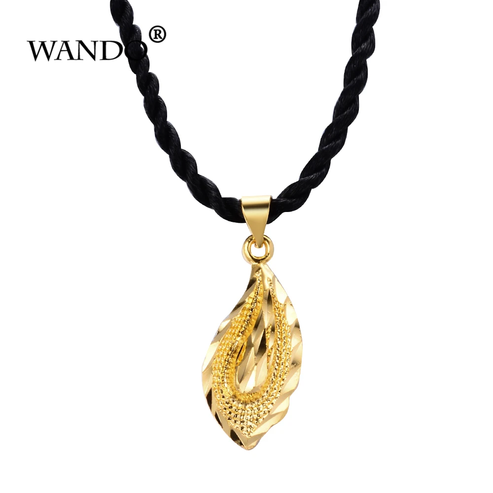Ожерелье WANDO из полиэстера с подвеской в виде золотого солнца удачи Дубае эфир