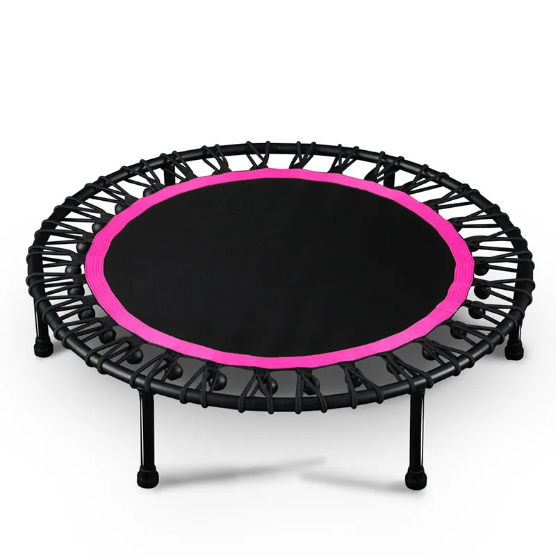 40inch Pink 40-дюймовый приглушенный круглый батут для детей для ношения в помещении, развлекательный инструмент для взрослых Фитнес тренировки для стабильных тренировок несущей 150 кг - Цвет: 40inch Pink