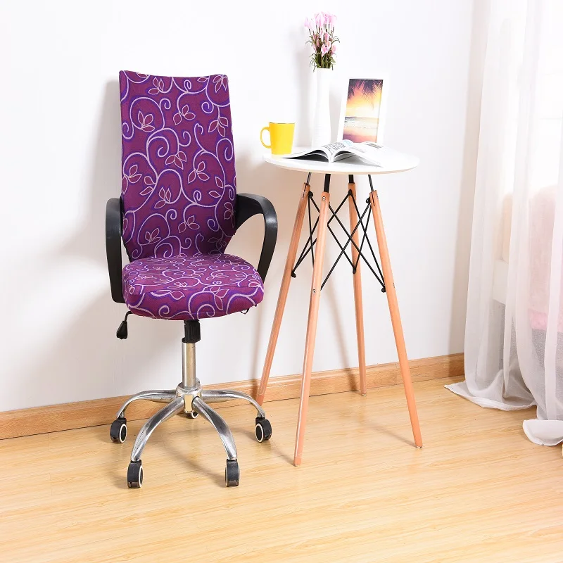 Печатный офисный чехол для кресла спандекс растягивающиеся чехлы на стулья