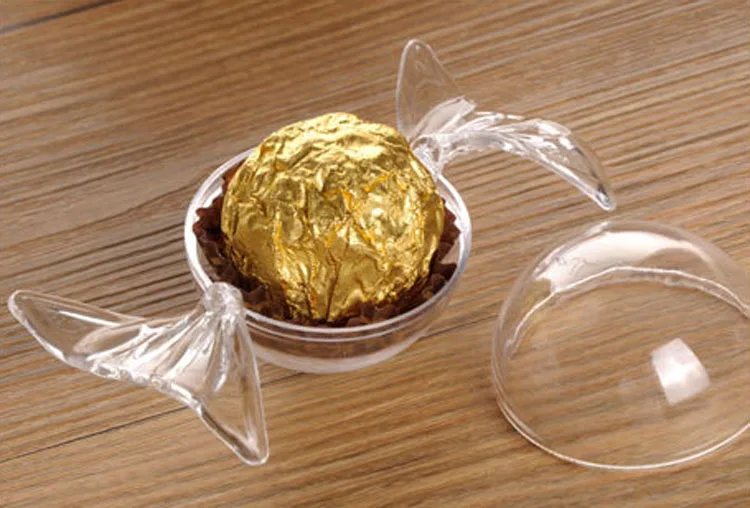 10 шт./лот милая форма конфет прозрачная пластиковая коробка для Детский праздник