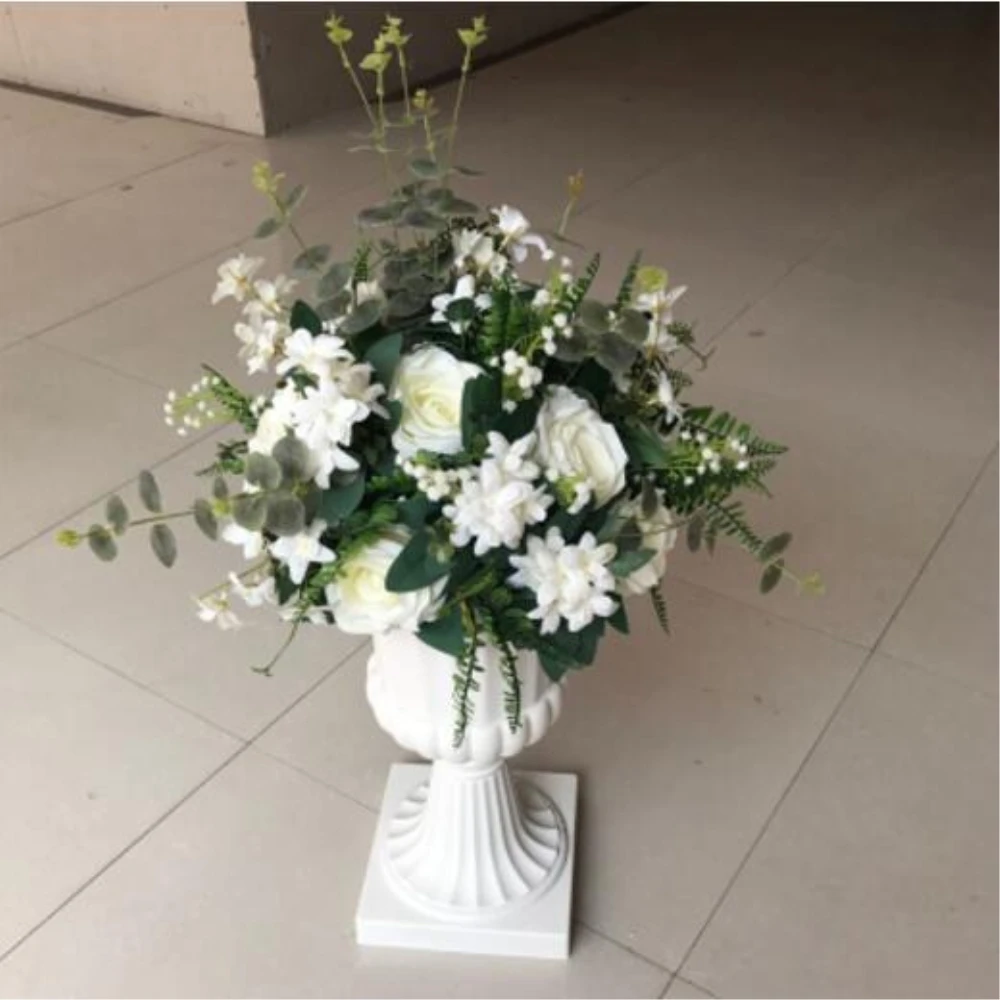 Искусственные цветы дорога свинец цветок 1/2 круглый шар с Herba lysimae Листья