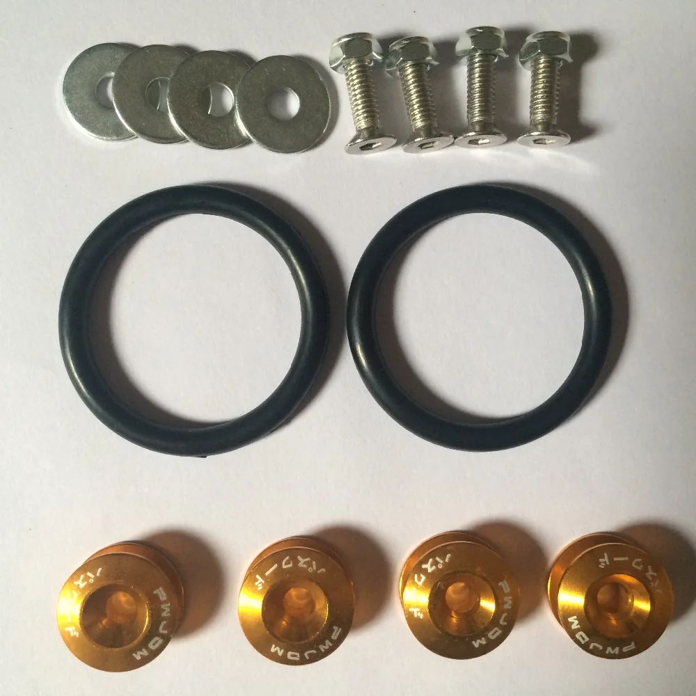 Gold JDM Quick Release Fasteners For Car Bumpers Trunk Fender Hatch Lids Kit | Автомобили и мотоциклы