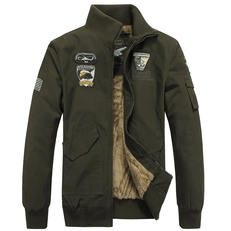 2018 теплая зимняя флисовая Курточка бомбер Для мужчин Повседневное ветровка