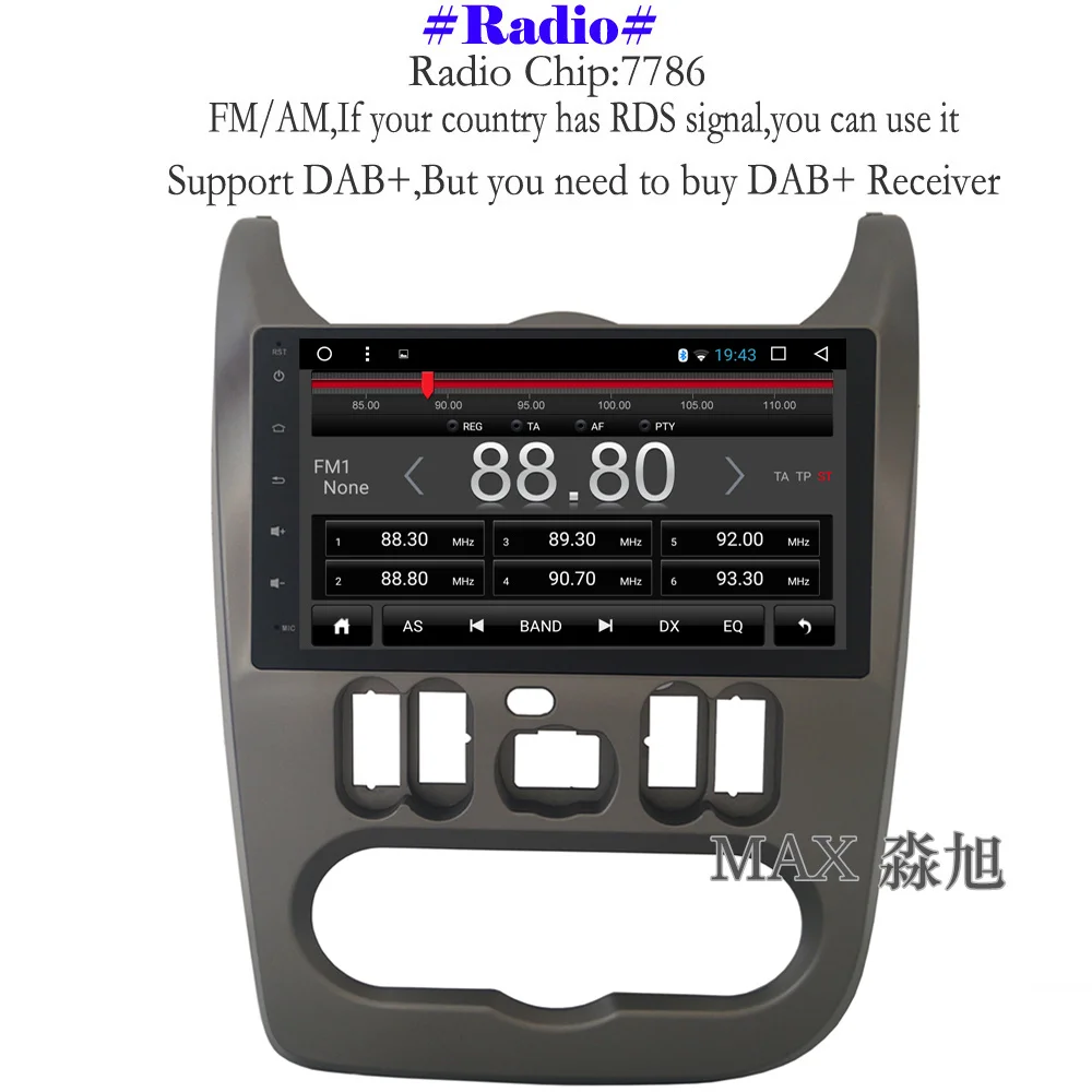MAX 2G + 32G Android 8.1.0 автомобильный dvd-плеер для Renault Logan/Sandero/Duster Авторадио RDS Bluetooth WiFi SWC