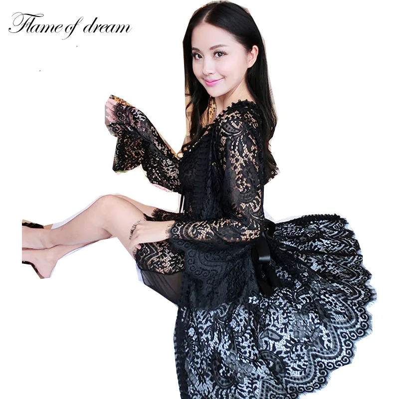 Банный халат сексуальное нижнее белье летняя Элегантная пижама и платье