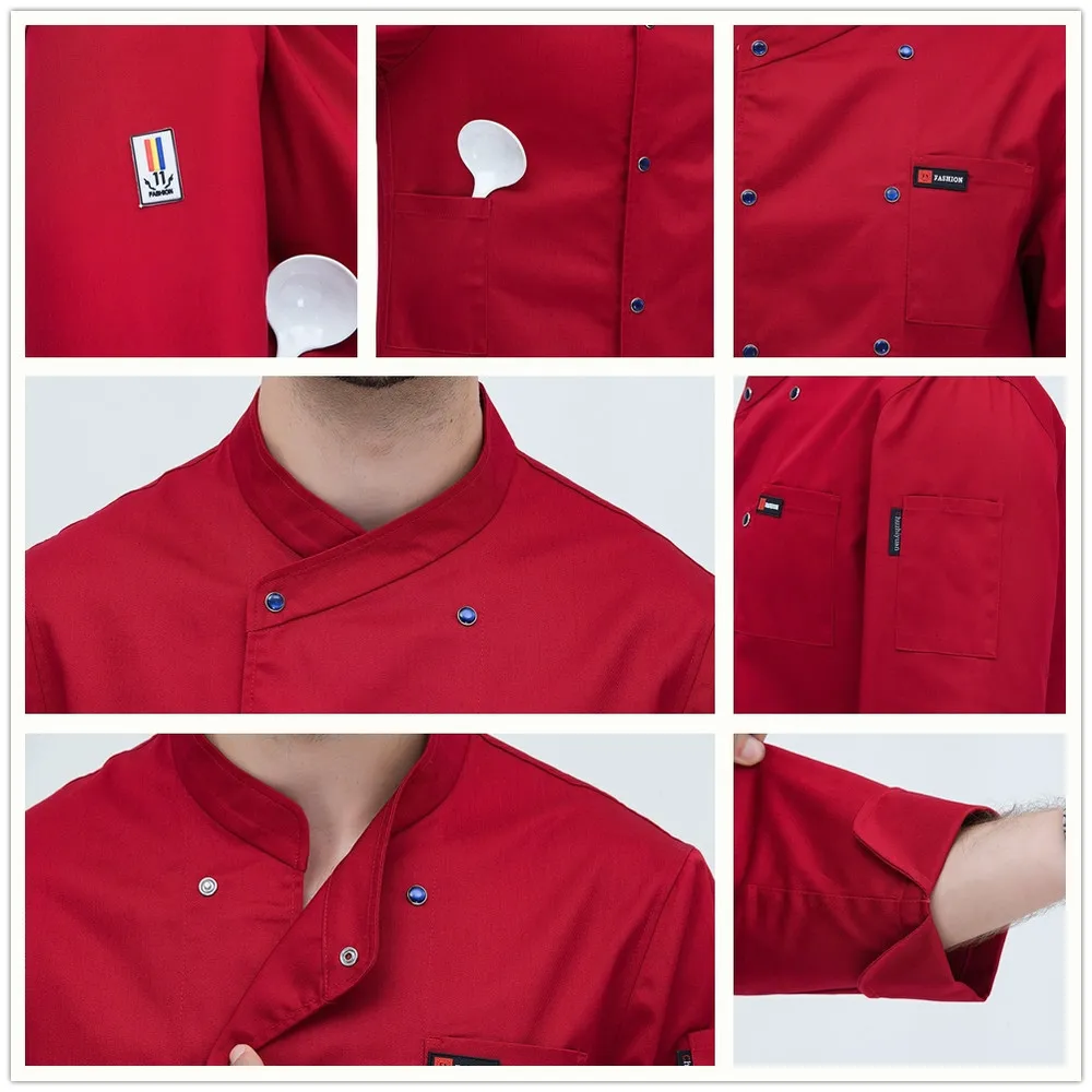 Пальто шеф повара с забавным принтом черепа Униформа длинным рукавом для кухни