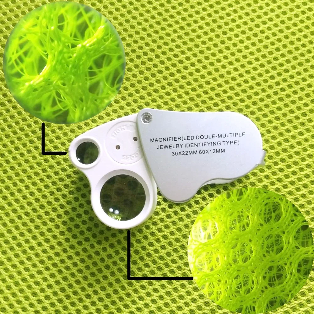 30X 60X светодиодный освещенный подсвеченный Ювелирный инструмент лупа для
