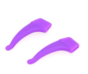 purple 20prs высокое качество, очки, очки, Противоскользящие силиконовые ушные крючки, дужки, держатель, очки, аксессуары, мягкие и удобные - Цвет: purple