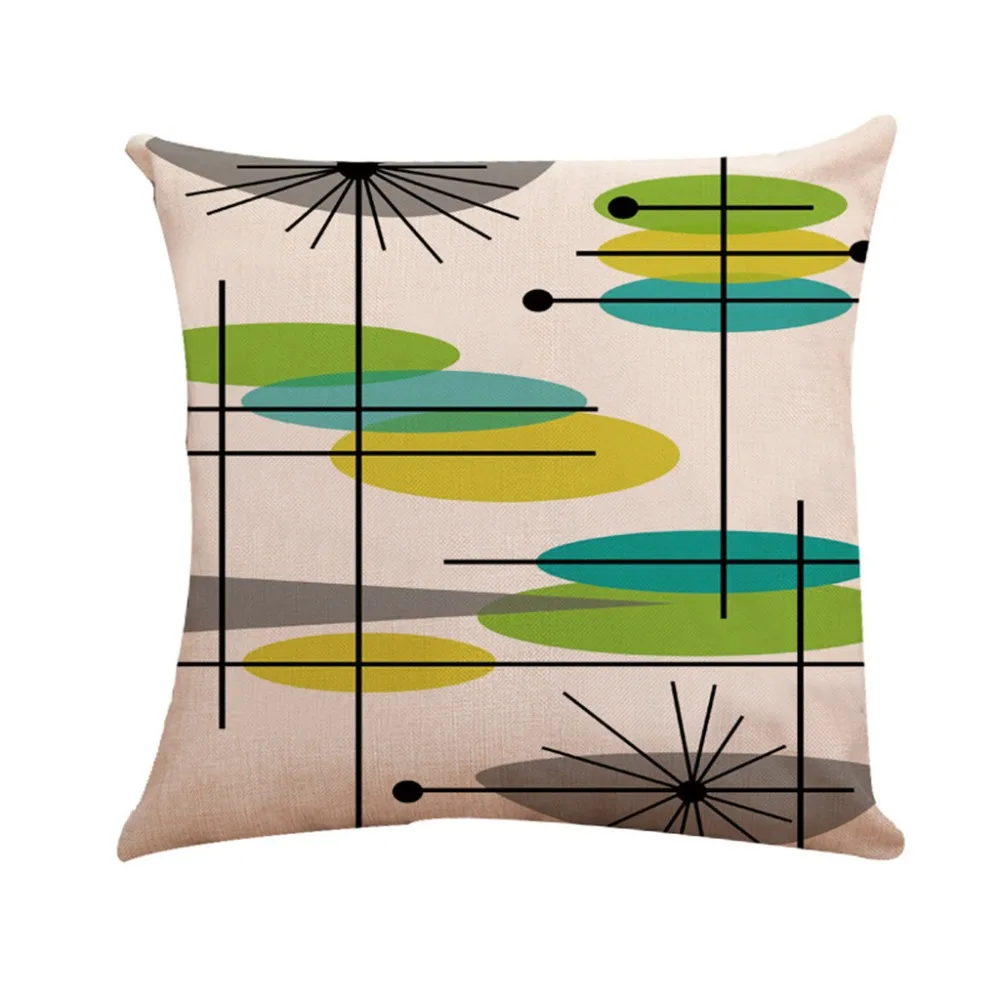 Геометрическая льняная наволочка в европейском стиле Смешанная для дивана набор