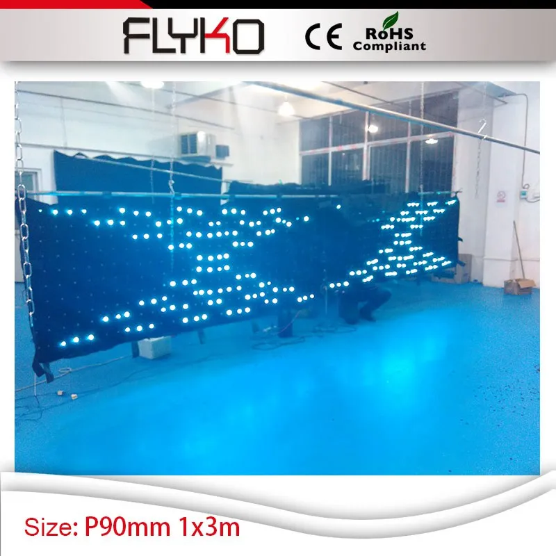 Светодиодные пиксельные световые шторы ткань p90мм Звездные светодиодные фонари 1