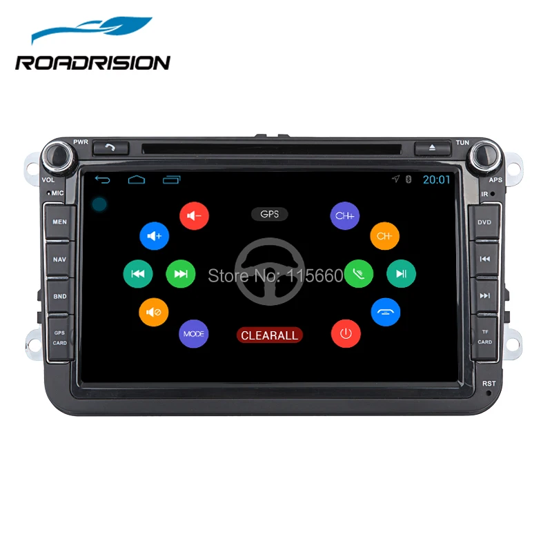 RoadRision Android 8 1 автомобильный DVD GPS для VW Volkswagen POLO GOLF PASSAT CC JETTA TIGUAN TOURAN Bora Caddy EOS Seat Skoda