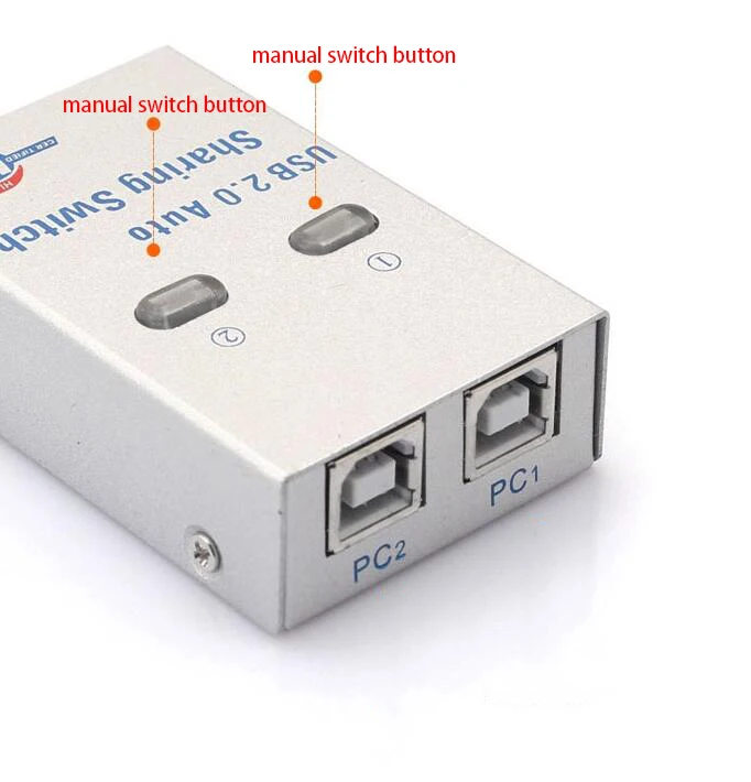 2 в 1 выход USB 0 автоматический и ручной Обмен переключатель для ПК компьютера на