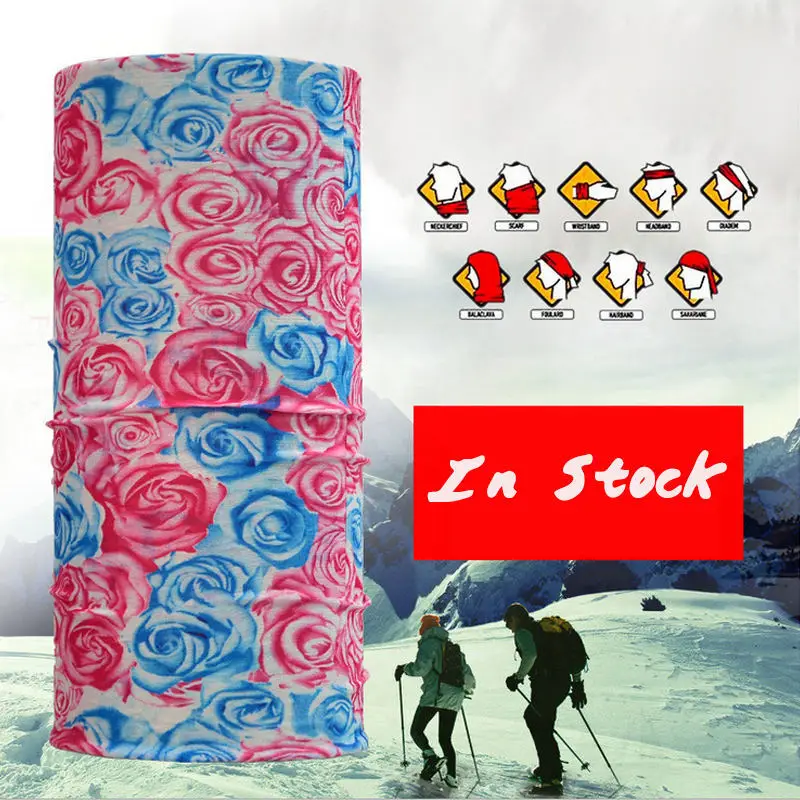 Осень зима 100% полиэстер Волшебные бесшовные флисовые банданы шарф Snood теплая