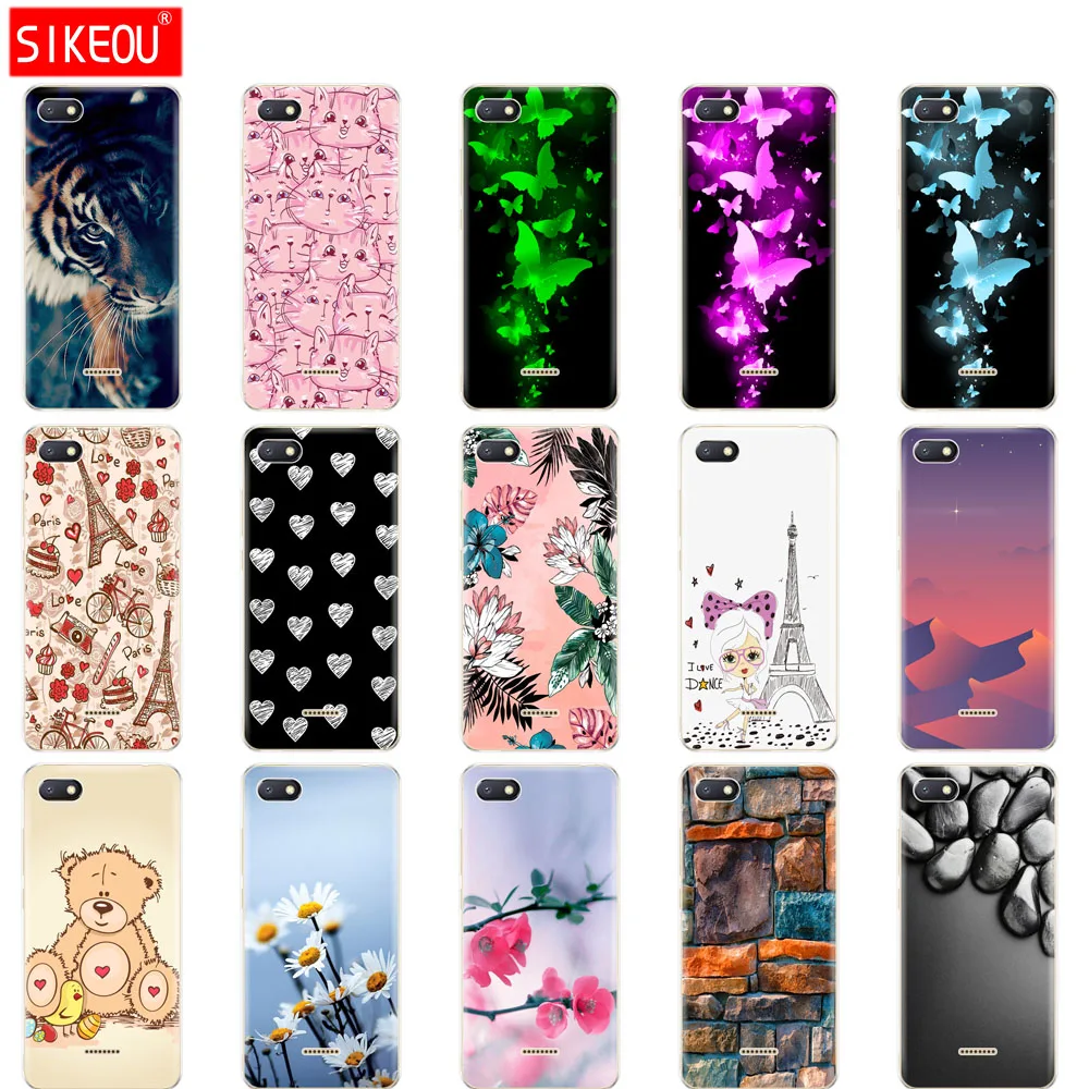 Силиконовый чехол для Xiaomi Redmi 6a мягкая задняя крышка из ТПУ чехлы телефонов xiomi 6 A