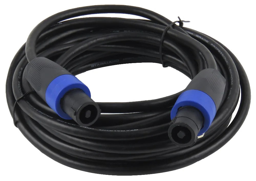 Staraudio Динамик к 25 футов (7.5 м) правда 12 калибра Провода AWG DJ Pro аудио кабель smmc