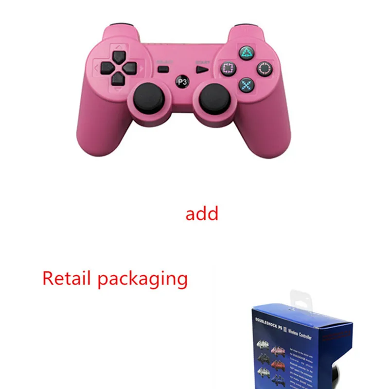 Беспроводной Bluetooth геймпад джойстик для PS3 контроллер для Playstation 3 для PS3 контроллер игровой - Цвет: Небесно-голубой