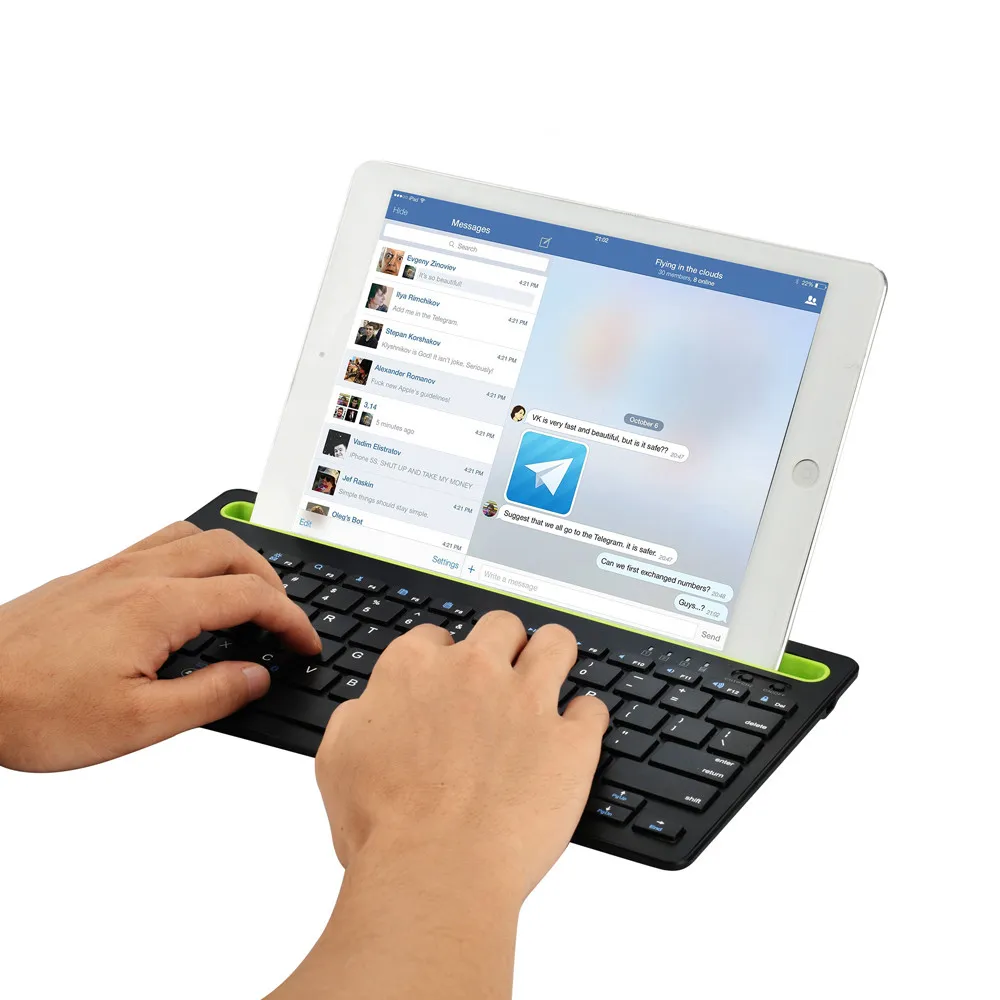 Беспроводная bluetooth клавиатура VOBERRY ультратонкая тонкая Bluetooth