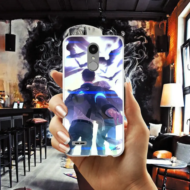 Detroit стать человека RK800 для LG K4 K7 K8 K10 2017 G2 G3 мини G4 дух G5 G6 V10 V20 V30 Nexus 5X мягкие