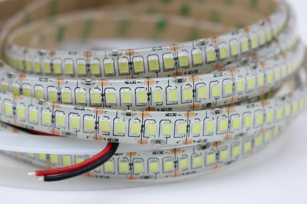 5 м/лот IP65 Водонепроницаемый 240 светодиодный/м 2835 SMD 1200 Светодиодная лента DC12V 10 мм ширина Гибкий Светильник 5 м/лот белый теплый белый