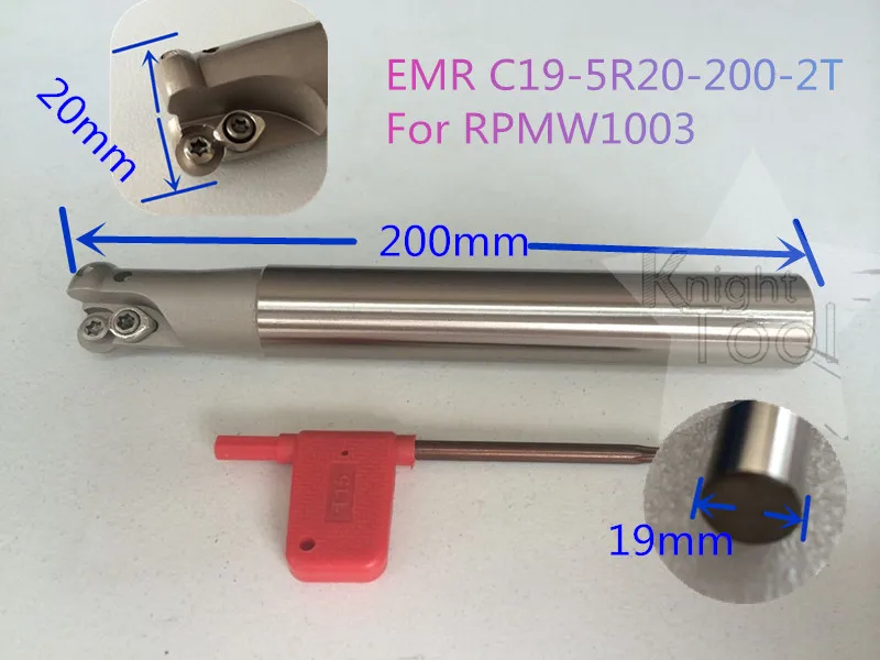 

EMR C19-5R20-200-2T круглая торцевая фреза EMR, угловая круглая торцевая фреза