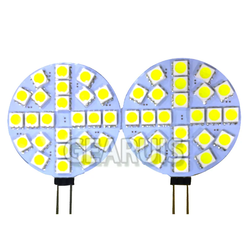 10 шт. G4 LED домашний 24 SMD 5050 24SMD лампа теплый белый автомобильный шкаф лодка